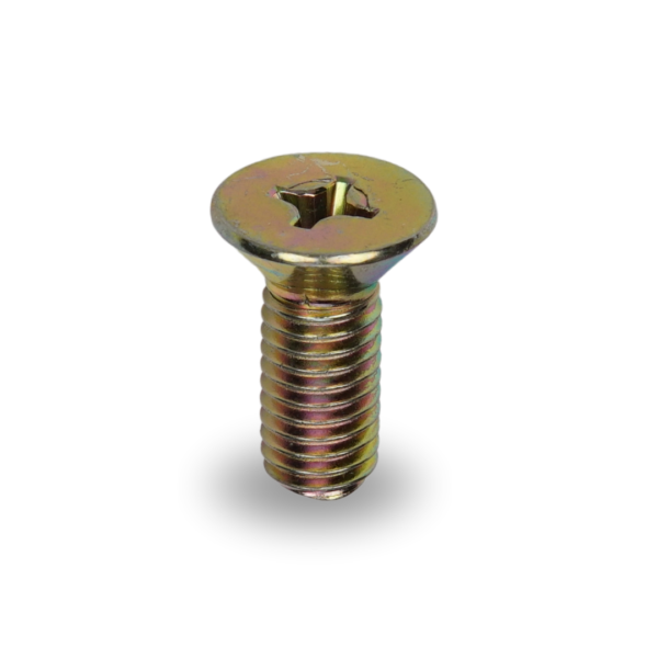 Tornillo cónico avellanado irizado